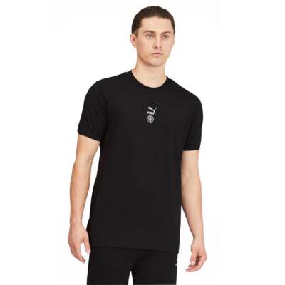 

Puma Fc Tfs Футболка с круглым вырезом и коротким рукавом Мужские черные повседневные топы 758717-11, Черный, Puma Fc Tfs Crew Neck Short Sleeve T-Shirt