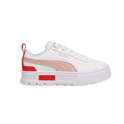 

Puma Mayze Кожаная платформа Молодежные девушки Белые кроссовки Повседневная обувь 38452808, Белый, Puma Mayze Leather Platform Youth