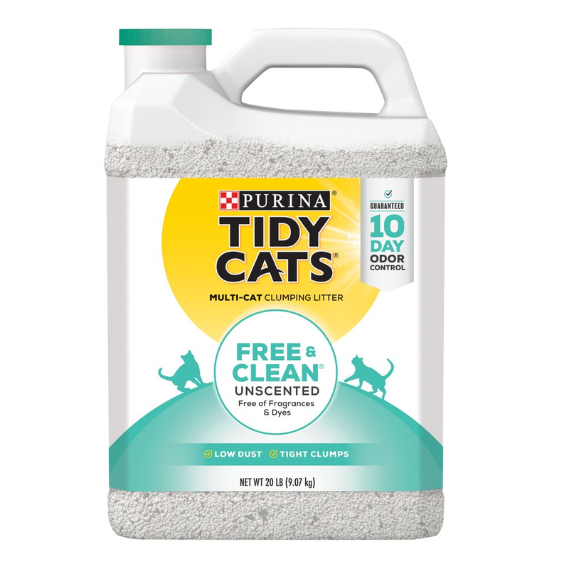 Purina Tidy Clumping Multi Cat Litter Free And Clean Unscent