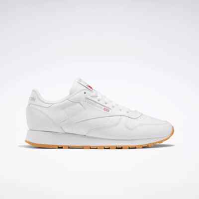 Reebok Classic Leather 100008491 Sneaker Men's White Gum Low Top Running Shoes