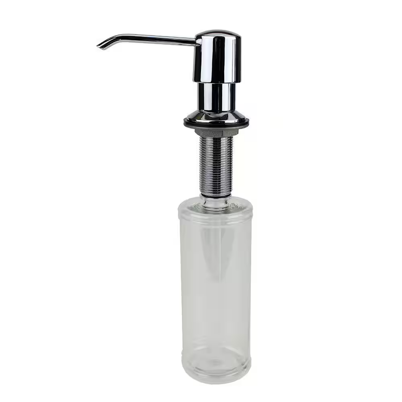 Glacier Bay Soap Dispenser Chrome Kitchen Sink Lotion Pump 12 Oz Bottle Metal