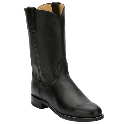 Pre-owned Justin Boots Cora Round Toe Cowboy Womens Black Dress Boots L3703