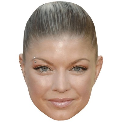 Fergie Duhamel (Hair Up) Celebrity Mask, Flat Card Face