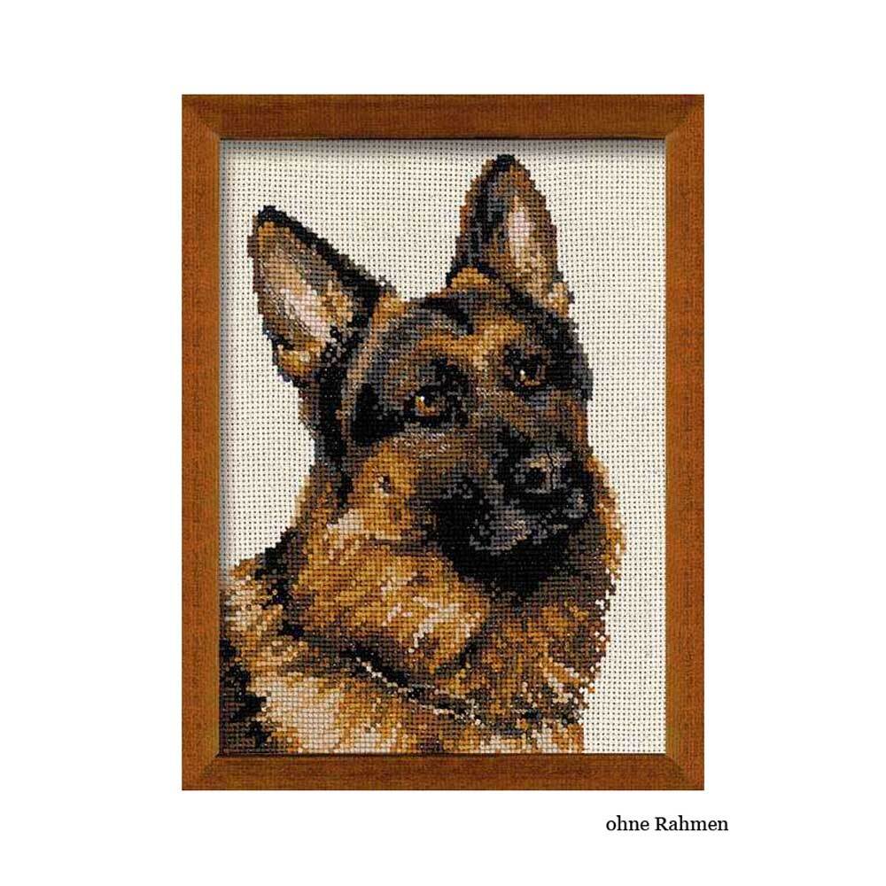 Riolis counted cross stitch Kit German Shepherd, DIY