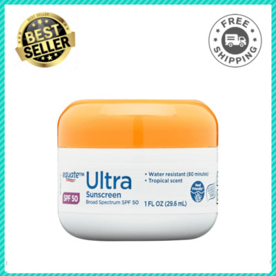 Equate Broad Spectrum Ultra Protection Zinc Sunscreen Lotion, SPF 50, 1 fl oz