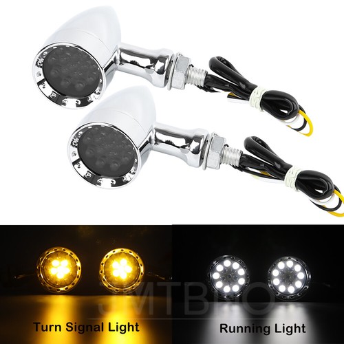 For Yamaha V Star 1300 1100 950 650 250 Chrome LED Blinker T