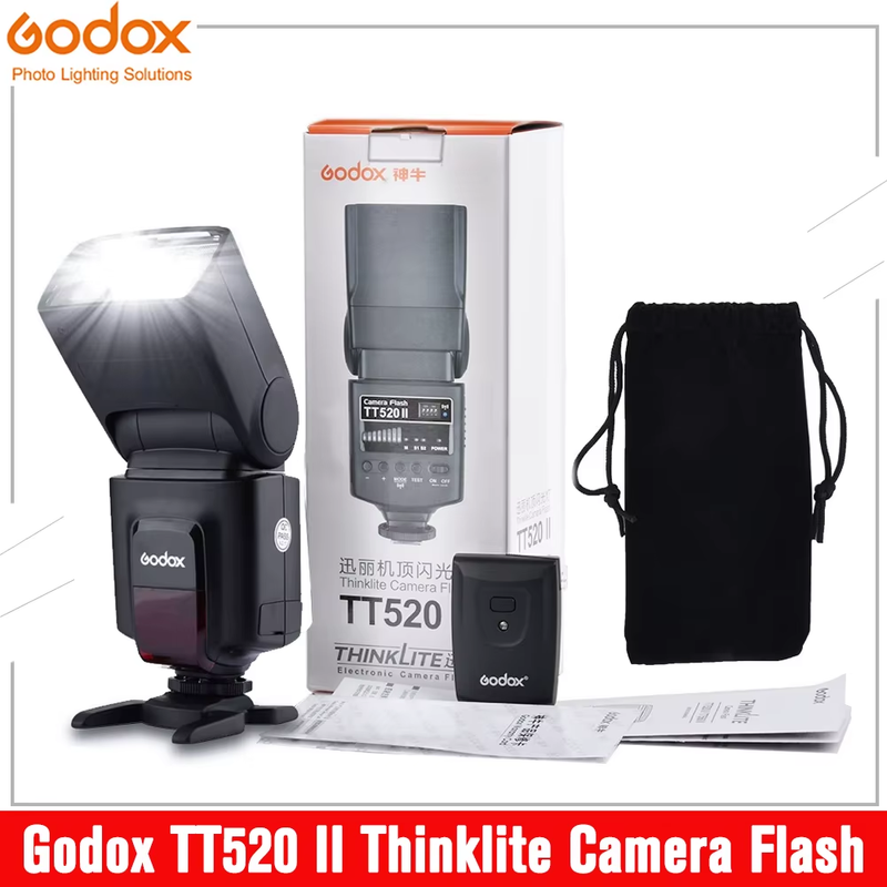 Godox TT520 II Flash TT 520 II Thinklite Camera Flash with Build-in 433MHz Wirel