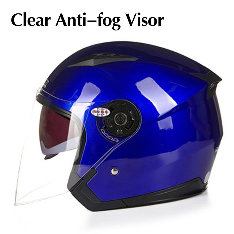 Multicolor Jiekai 512 Motorbike Helmets Open Face Helmet Anti-fog Visor New PGS
