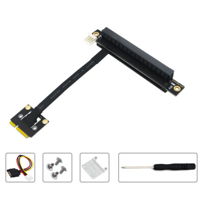 270 degree Mini PCIe To PCI-E 16X Adapter cable