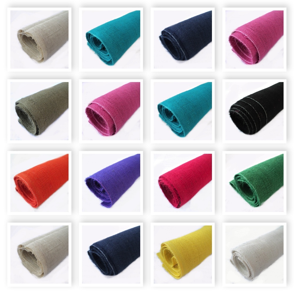 coloured jute fabric