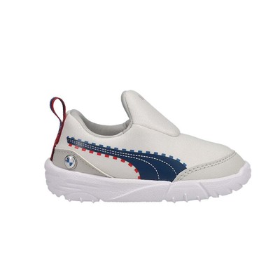 

Puma Bmw Motorsport Bao Kart Slip On Infant Boys Off White Кроссовки Повседневная обувь, Puma Bmw Motorsport Bao Kart Slip On Infant