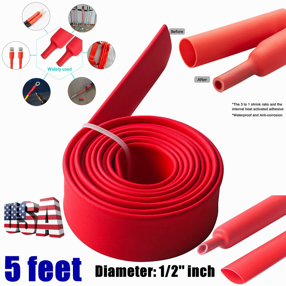 Heat Shrink Tubing 3:1 Marine Wire Wrap Insulation Cable Sleeve Tube Assortment