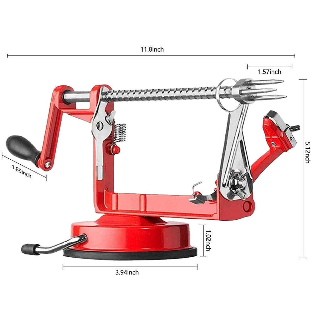 3in1 Kitchen Tool Apple Fruit Corer Slicer Peeler Slinky Machine Potato Cutter *