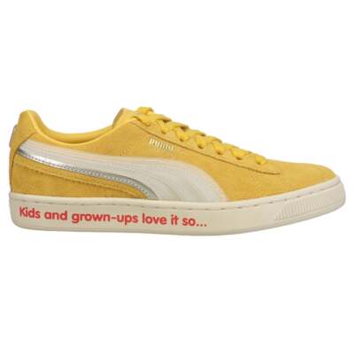 

Кроссовки Puma Suede Triplex Boys Size 4.5 M Повседневная обувь 382839-01, Желтый, Puma Suede Triplex