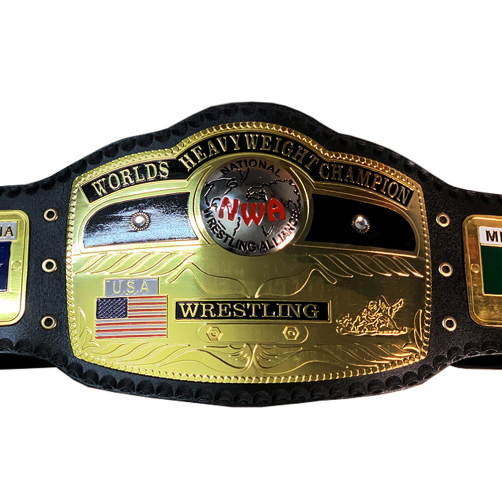 NWA Domed Globe HEAVYWEIGHT WRESTLING CHAMPIONSHIP REPLICA BELT 2MM/4MM - Picture 4 of 4