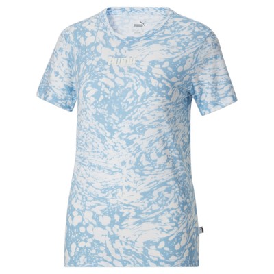 Футболка с коротким рукавом и круглым вырезом Puma Power Graphic, женские повседневные топы размера XS, 67