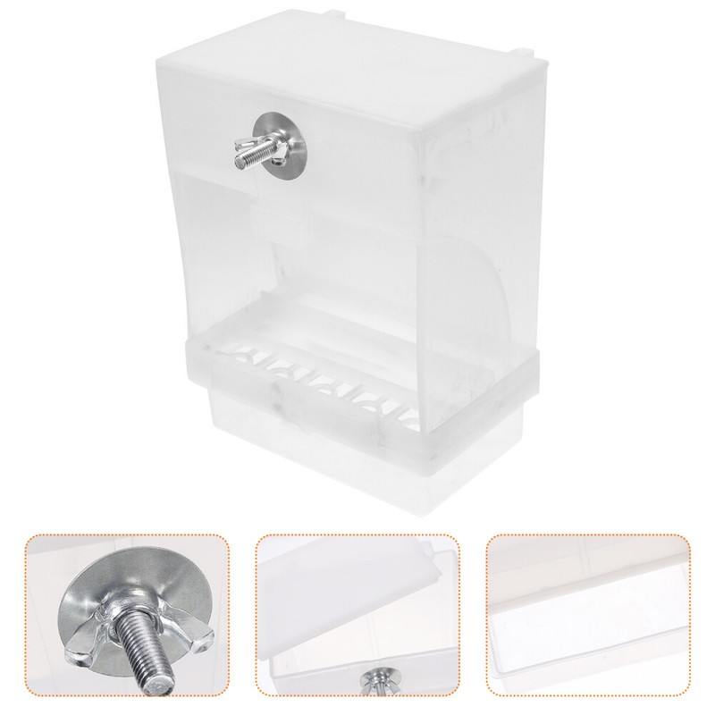  RÃ©Cipient Transparent Mangeoire Pour Les Oiseaux Accessoire Alimentaire