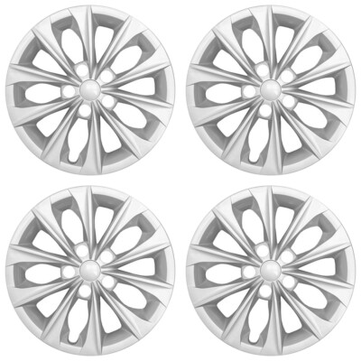 16' 10 Spoke Silver Wheel Cover Hubcaps for 2015-2017 Toyota Camry