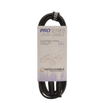 Accu Cable, PRO Series DMX Stage Light Cable, 3 Pin Connection AC3PDMX15PRO (...