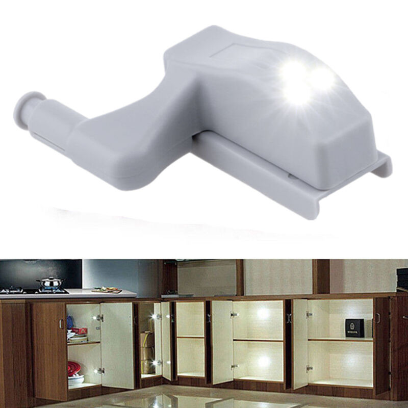 Led Sensor Light Kitchen Cabinet Hinges Cupboard Closet Wardrobe