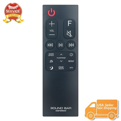New AKB75595342 Remote for LG Soundbar SL7YF SN6Y SN7CY SL5Y SL6Y SL6YF SL7Y
