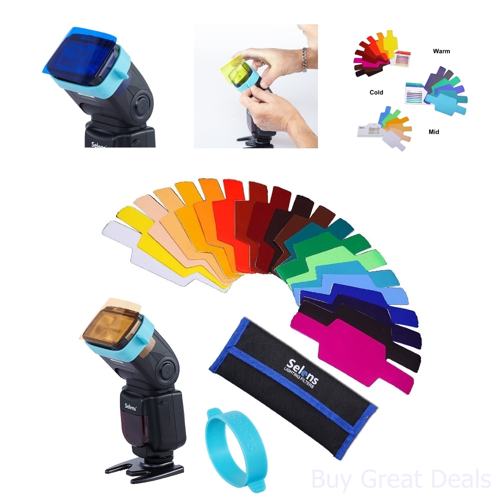 Flash Gels Lighting Filter Universal 20 Shade Kit Temperature