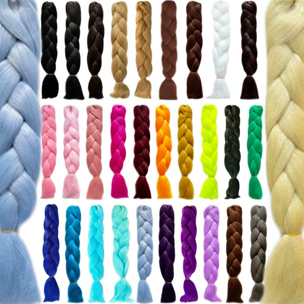 24" MyBraids Jumbo Braids Rasta Dreads Braid Flechten Haarverlängerung Extension