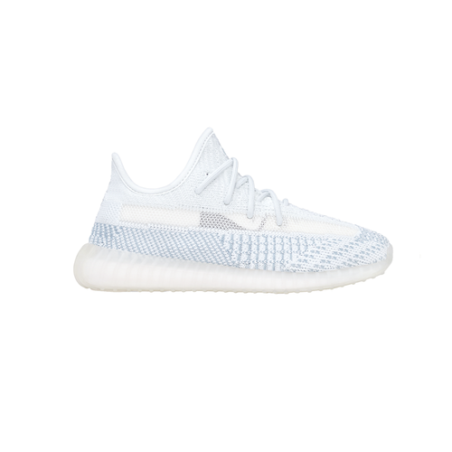adidas Yeezy Boost 350 V2 Белые кроссовки без шнуровки для мальчиков Повседневная обувь FW305