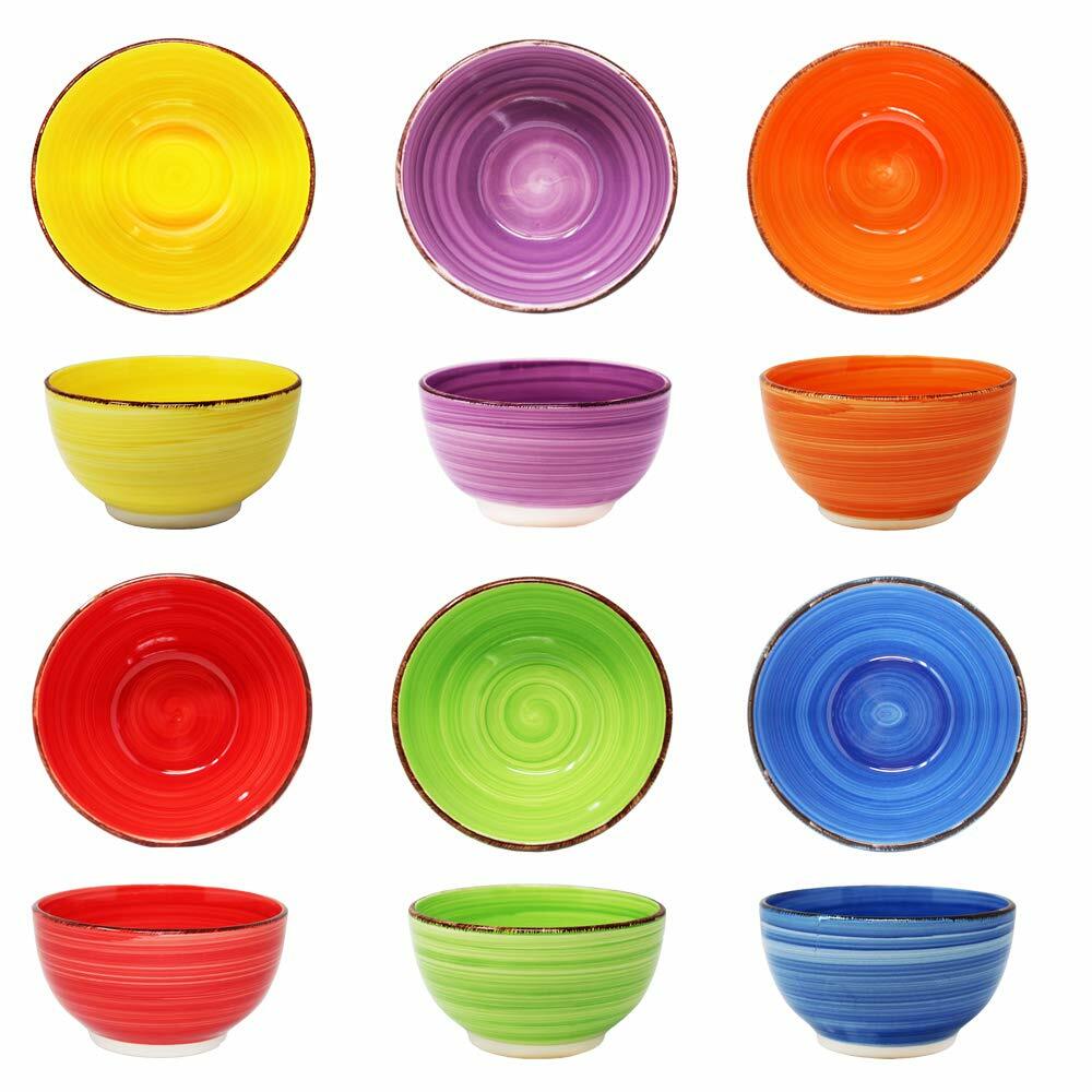 6e set Müslischalen Dessertschale, Snackschale, Eisschale, Schüssel, Bunte Eis
