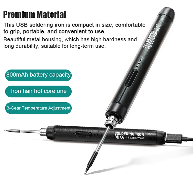 USB Portable Intelligent Electric Soldering Iron Multifunctional Soldering Weldi