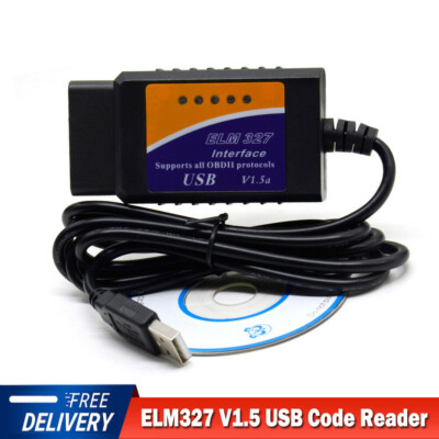 ELM327 V1.5 USB Interface ODB2 Car Code Reader Diagnostic Auto Scanner Tool