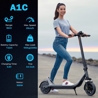 Megawheels S10/A1C Electric Scooter for Adults Teens E-Scooter Urban Commuter