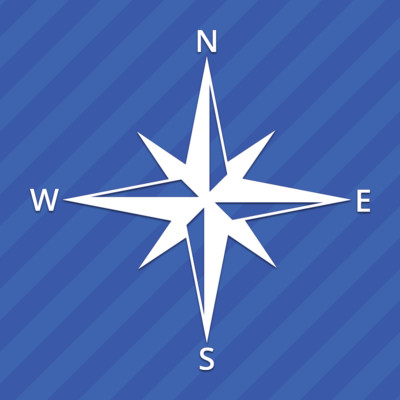Compass North South East West Vinyl Decal Sticker