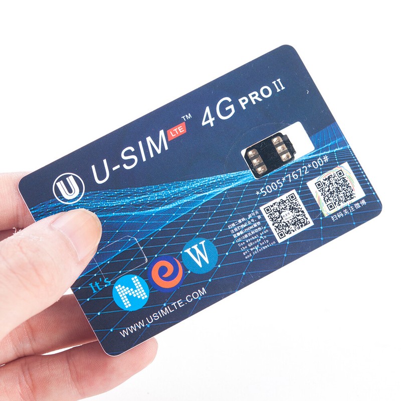 Perfect USIM 4G PRO II Unlock SIM Card For iPhone Xs X 8