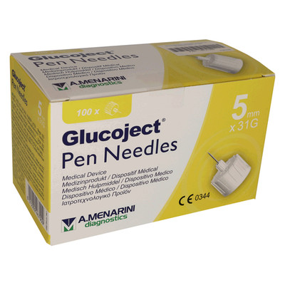 Glucoject Pen-Nadeln 5mm, 31G (0,25mm) PZN: 18721059 NEU