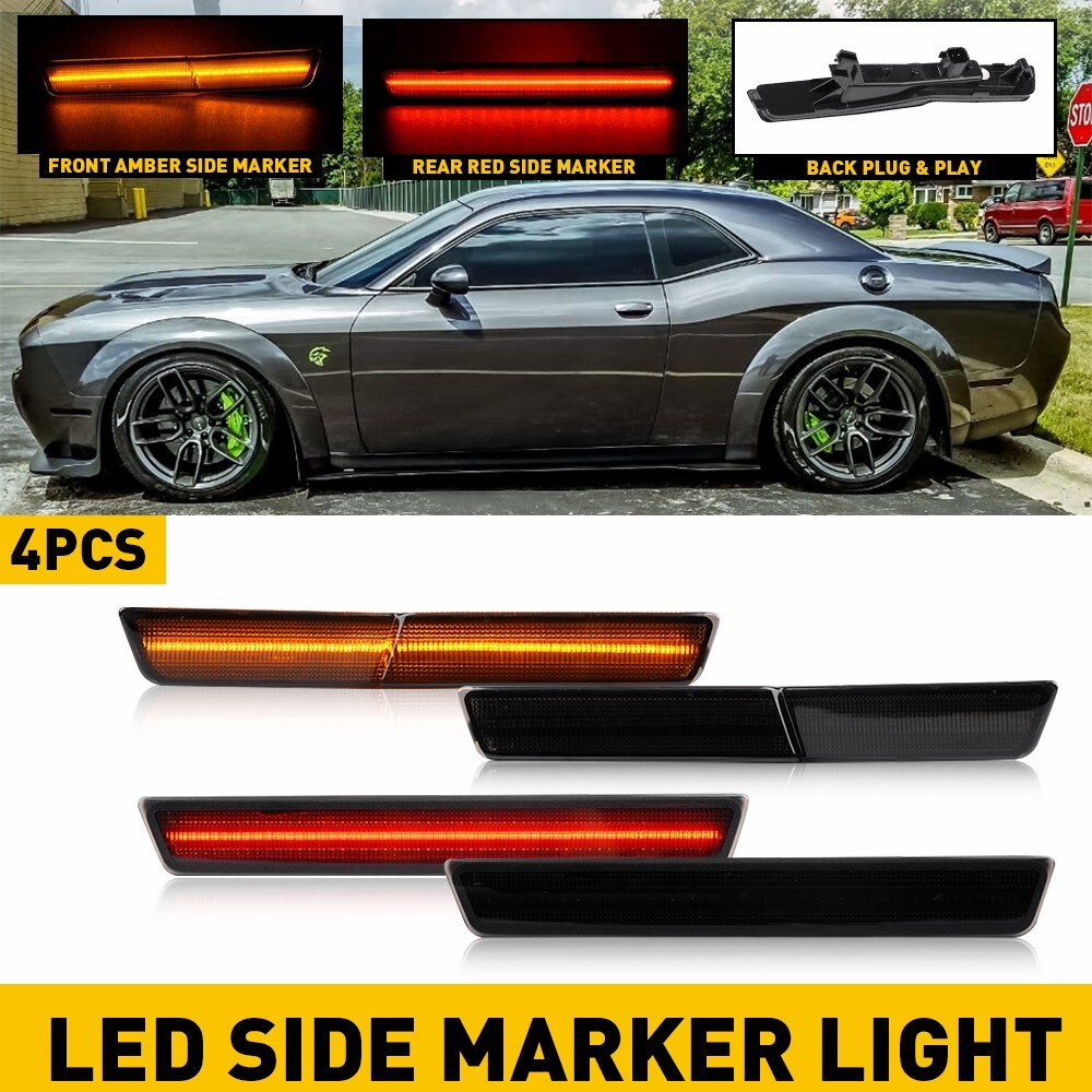 その他 CHALLENGER/LIGHTNING SIGNBOARD LED Amazon.com: PWOBVZ Dynamic White LED Side Marker Lights for