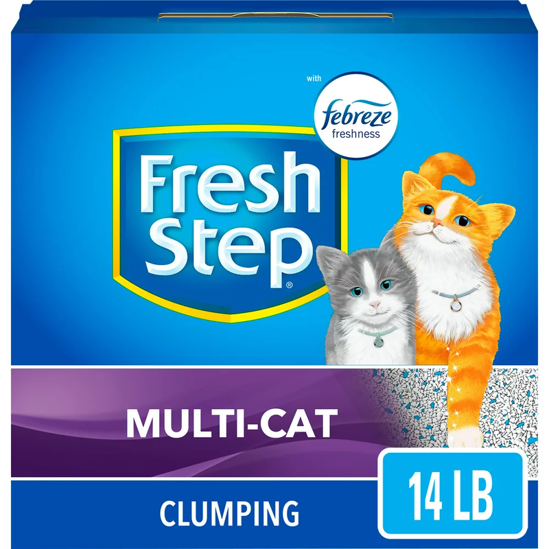 Fresh Step Multi-Cat Scented Litter with Febreze, Clumping C