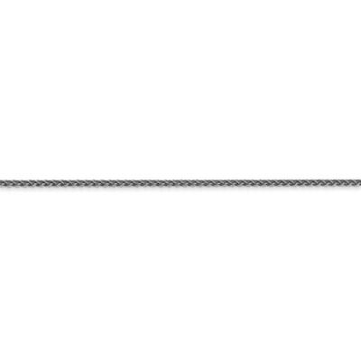 Pre-owned Superdealsforeverything Real 14kt White Gold 14 Inch 1.25mm Spiga With Lobster Clasp Chain; 14 Inch