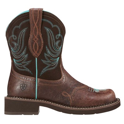 Ariat Fatbaby Heritage Dapper Round Toe Cowboy Womens Brown Casual Boots 100162