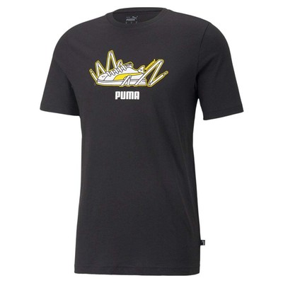 

Puma Sneaker Graphic Crew Neck Футболка с коротким рукавом Big Tall Mens Black Athletic, Черный, Puma Sneaker Graphic Crew Neck Short Sleeve T-Shirt Big Tall