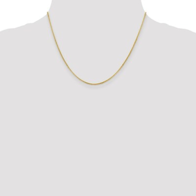 Pre-owned Superdealsforeverything Real 14kt Yellow Gold 1.4mm Flat Cable Chain; 18 Inch; Lobster Clasp