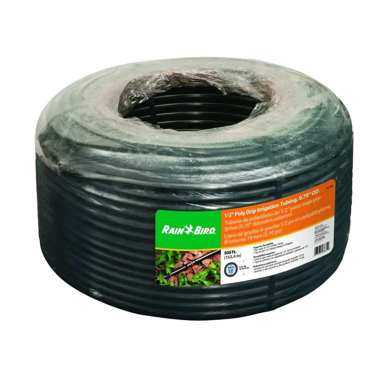 Drip Emitter Line Irrigation Tubing 1/2 inch 500 ft. Hose Water Sprinkler Garden