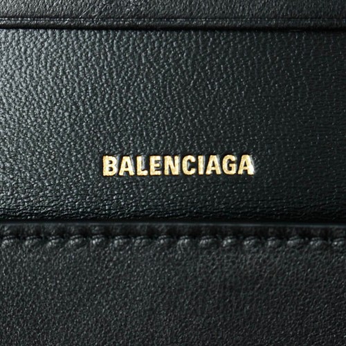 Pre-owned Balenciaga Id Wallet Monaco Fla Ca Hol 765631 Black 1000