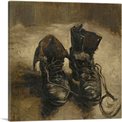 ARTCANVAS Shoes 1886 Canvas Art Print by Vincent van Gogh