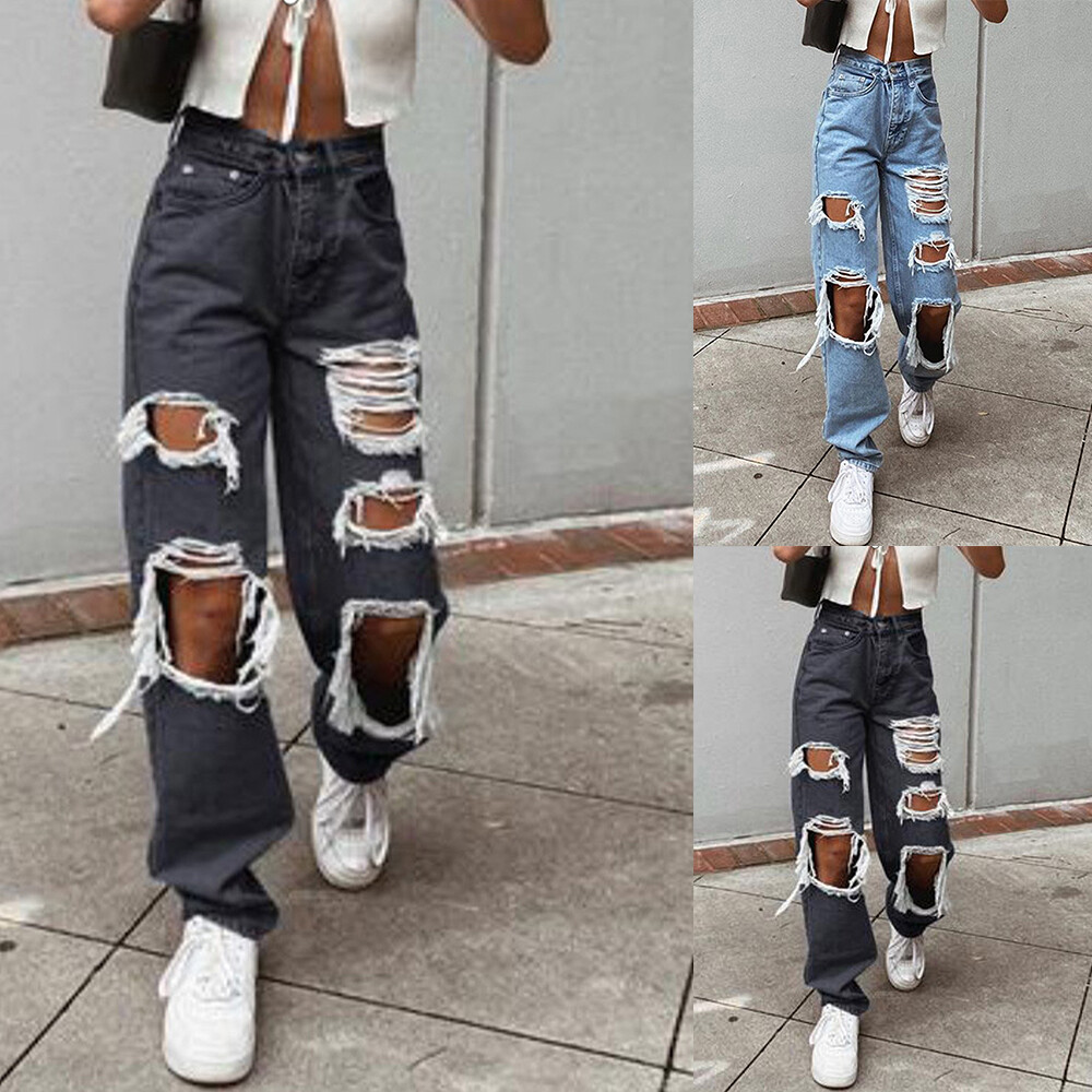 Pants Casual Baggy Loose Bottoms Us