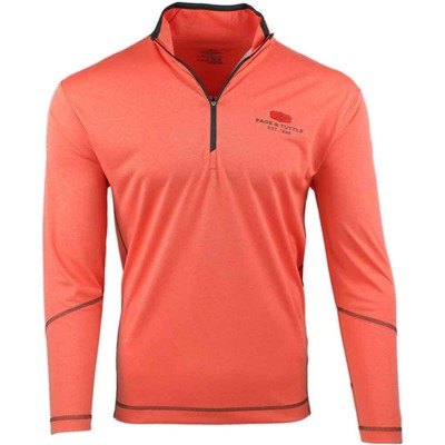 

SHOEBACCA Coverstitch Heather Mock Neck Long Sleeve 14 Zip Pullover Top Mens Siz, Оранжевый, SHOEBACCA Coverstitch Heather Mock Neck Long Sleeve 14 Zip Pullov