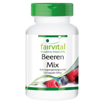 Antioxidantien Kapseln Beeren Mix | 8 Beeren mit Spirulina | VEGAN |  fairvital