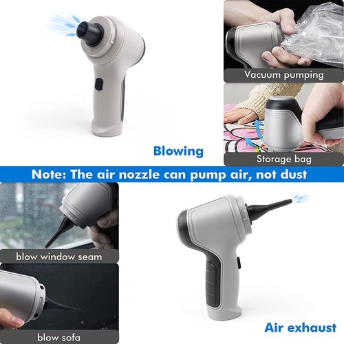3 in 1 Upgrade Car Vacuum Cleaner Air Blower Wireless Handheld Rechargeable Mini