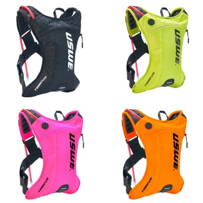USWE Outlander Lightweight 2L Hydration Cycling Packs - Black/Orange/Pink/Yellow