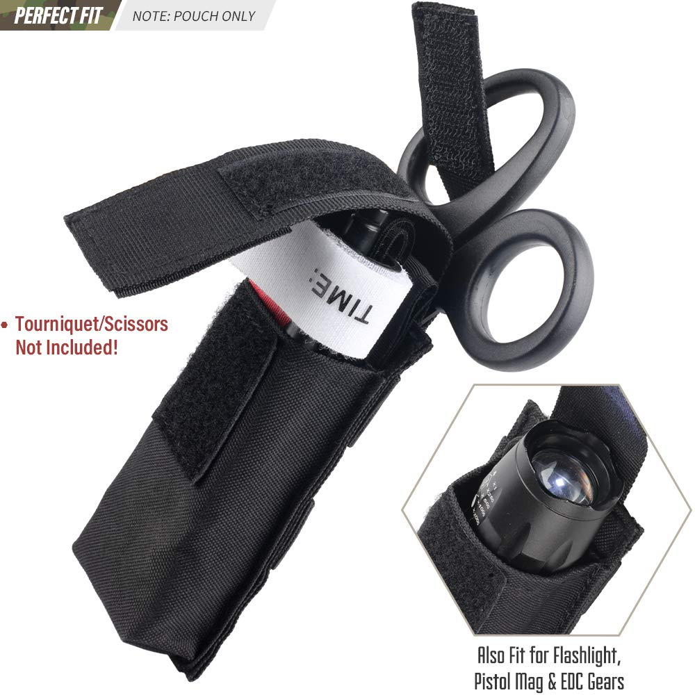 EMT Mini Light/Knife/Scissor Pouch Horizontal Multi Tool Bel
